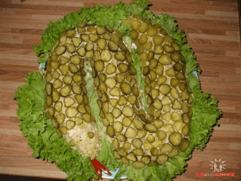 Салат гадюка Хеллоуин
