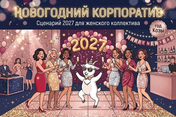 новый год 2027 женский коллектив